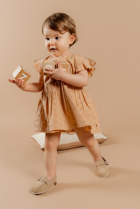 Robe Avec Bloomer, Broderie Anglaise, Noukie's