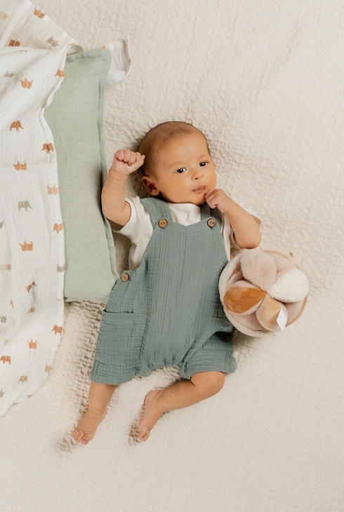 Ensemble Salopette Avec T-shirt, Coton, Noukie's
