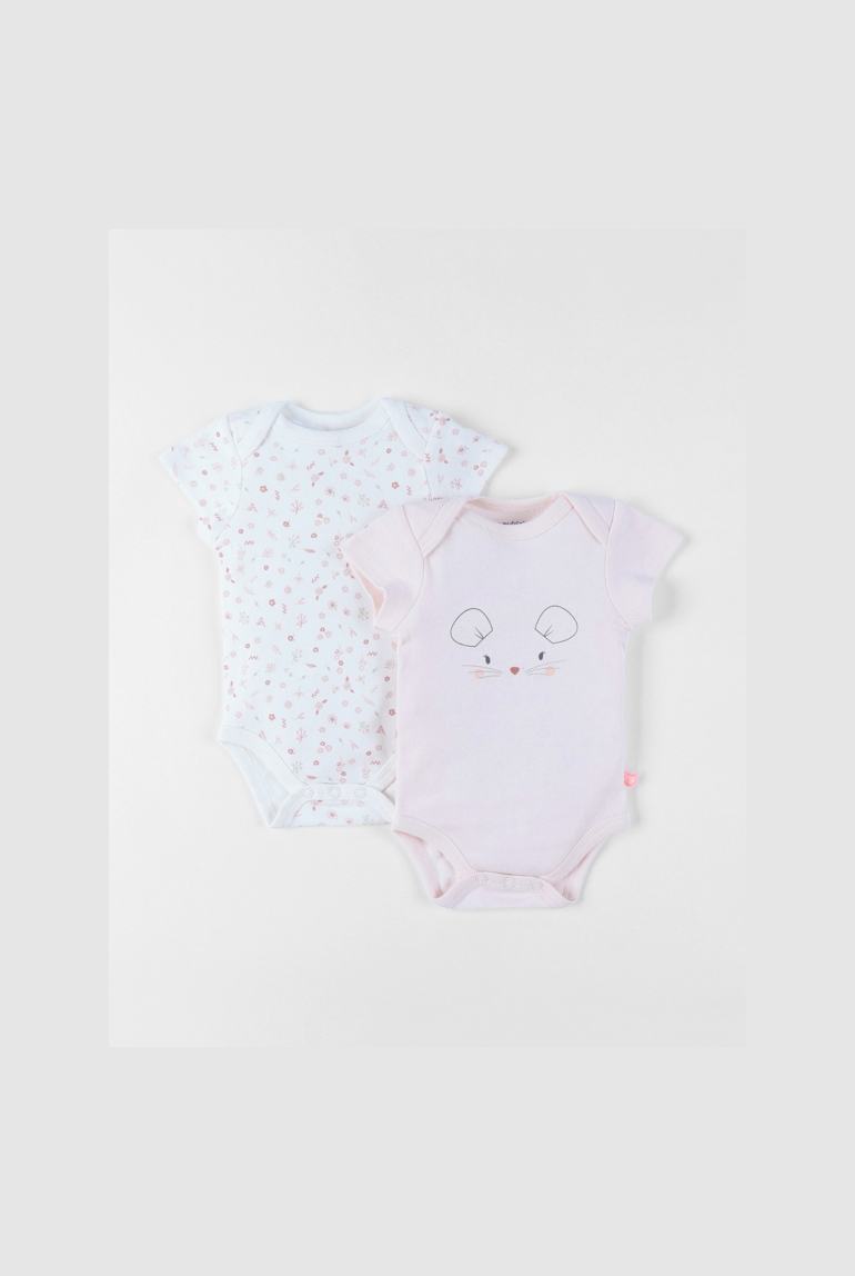 Lot De 2 Bodys, Coton, Noukie's 1