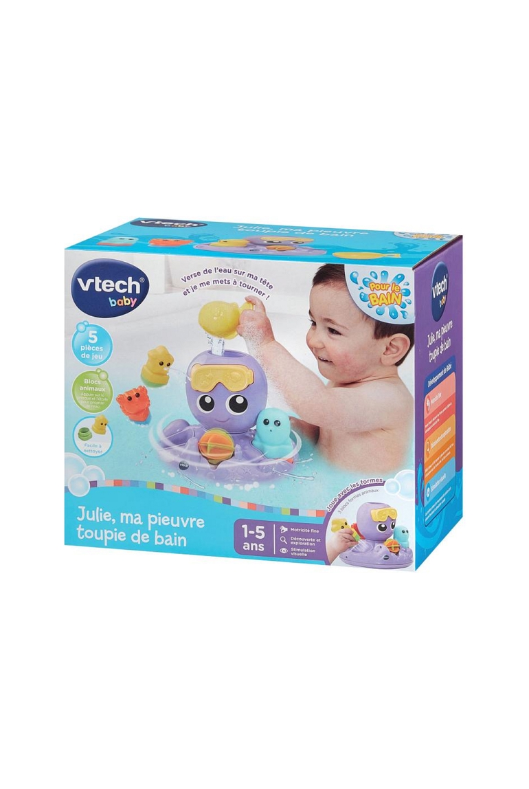 Julie ma pieuvre toupie de bain 1