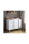 Plan à langer pour commode 3 tiroirs et 1 porte 3