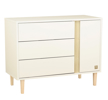 Commode 3 tiroirs et 1 porte pieds bois