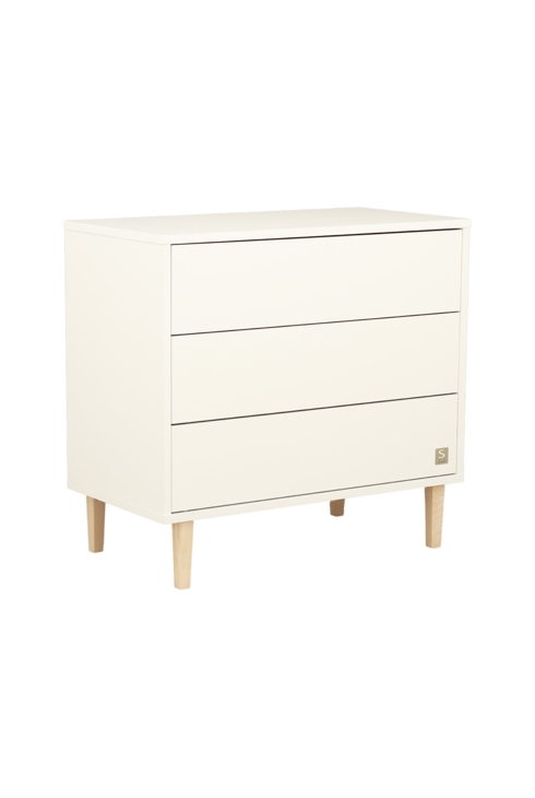 Commode 3 tiroirs pieds bois