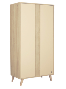 Armoire bébé 2 portes avec pieds bois 1