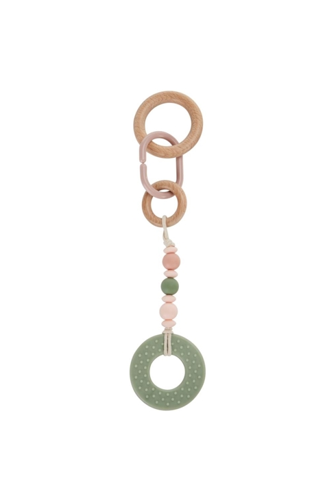 Lot de 4 jeux suspendus - Promenade Bucolique en rose clair pour bébé
