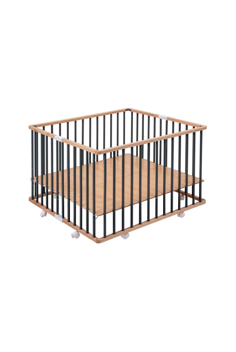 Parc Pliant Carré Gaby - Hybride Kaki pour Bébé 1