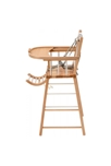 Chaise Haute André Fixe Hybride en Bois Blanc - Confort et Élégance pour Bébé 4