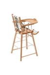 Chaise Haute André Fixe Hybride en Bois Blanc - Confort et Élégance pour Bébé 3