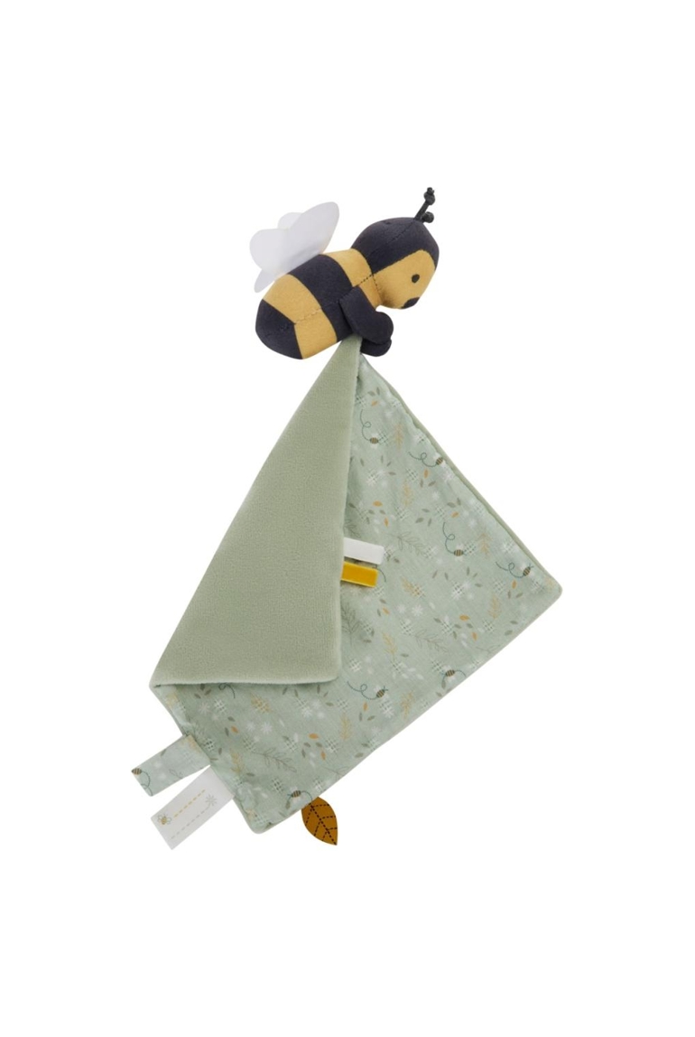 Doudou Abeille en Voile Vert Clair - Douceur Naturelle pour Bébé 1