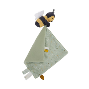 Doudou Abeille en Voile Vert Clair - Douceur Naturelle pour Bébé 1