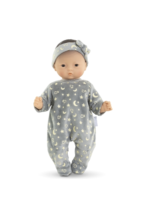 Pyjama Brille dans la Nuit & Bandeau pour poupon 30 cm