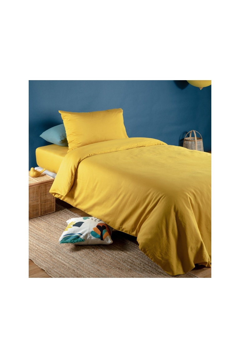Housse de couette pur Coton Bio pour lit 1 personne 1