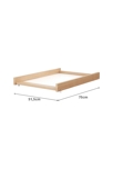 Plan à langer amovible pour lit bébé en bois ESSENTIEL Hêtre Verni 60 x 120 cm 4