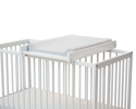 Plan à langer amovible pour lit bébé en bois ESSENTIEL Blanc