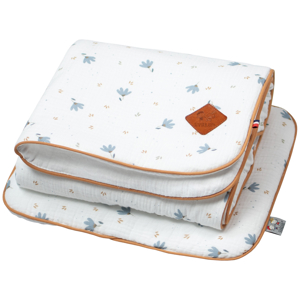 Ensemble coussin et couverture pour berceau et couffin  bleuet, Sevira Kids 1