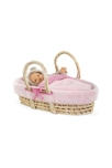 Ensemble Couffin Peluche Rose pour poupon de 36 et 42 cm 3