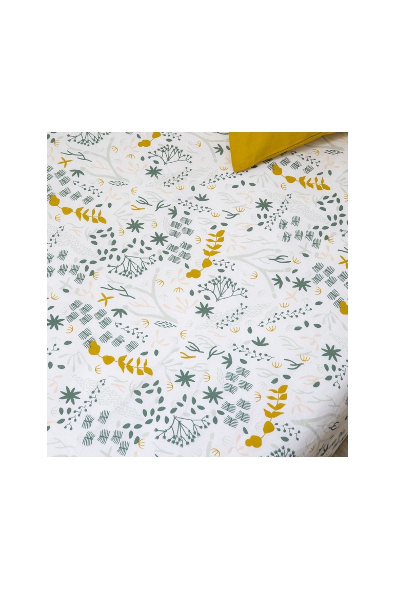 Drap housse Coton Bio Yukari Douceur 1 personne 1
