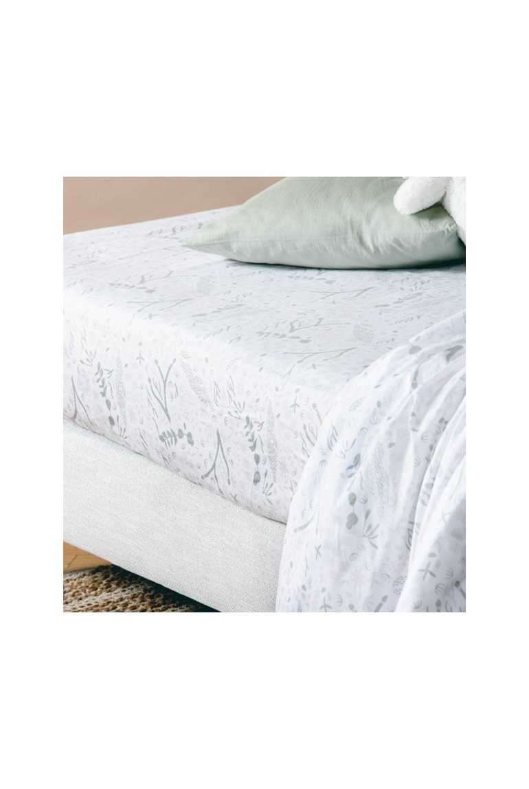 Drap housse Coton Bio Yukari Douceur 1 personne 1
