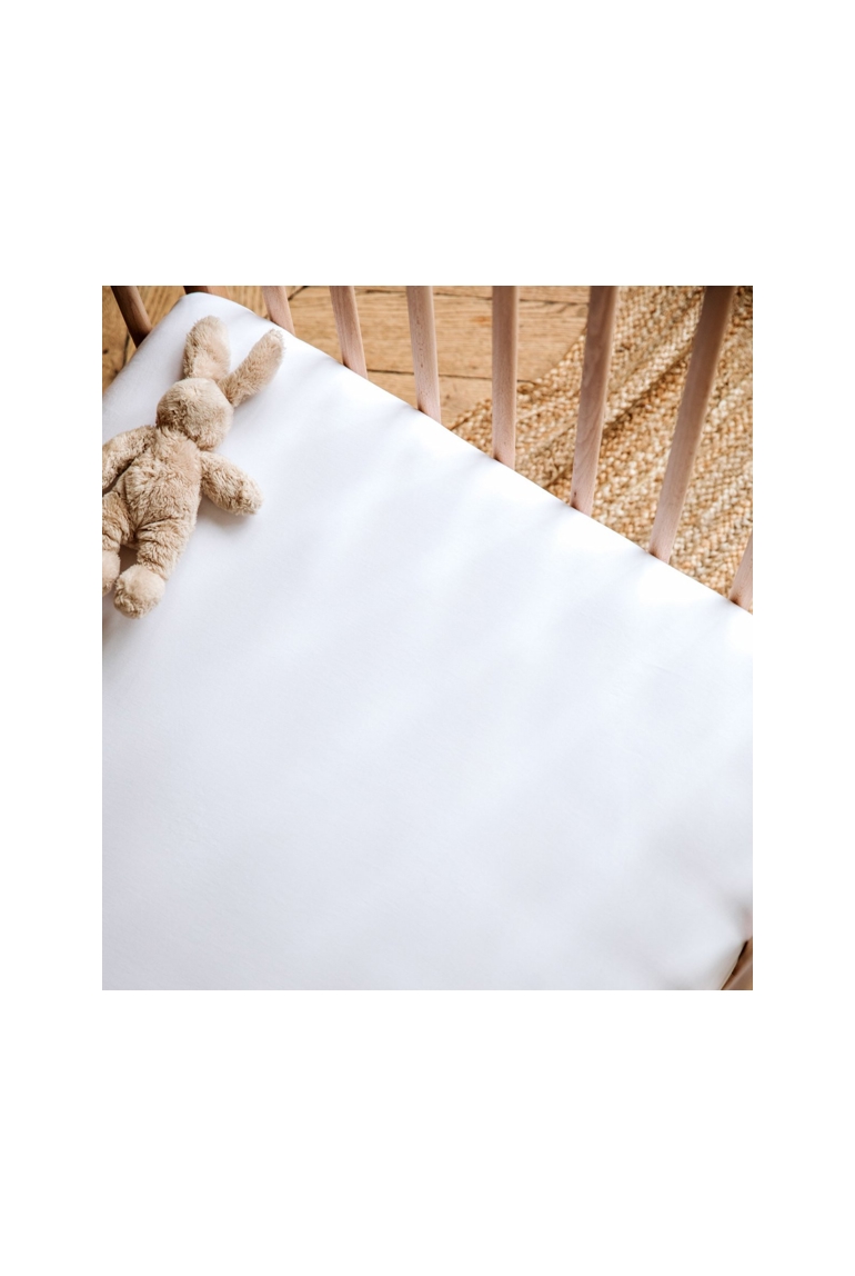 Drap housse pur Coton Bio pour lit bébé 1