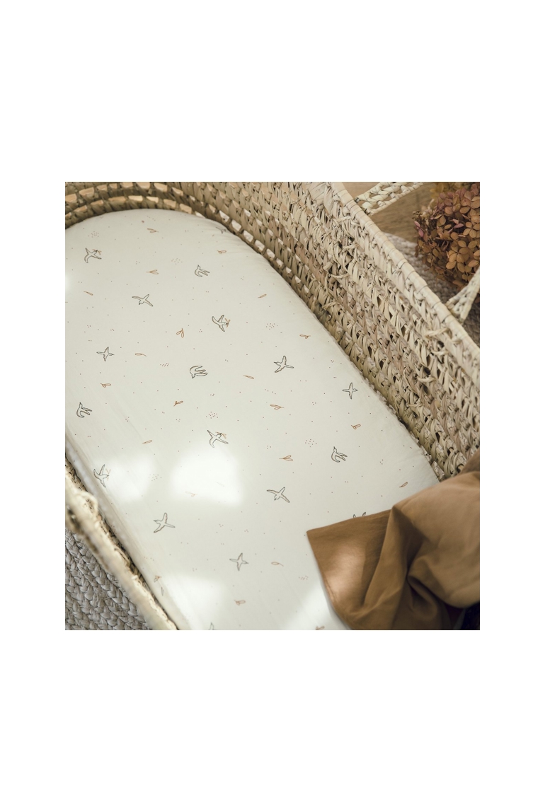Drap housse Coton Bio pour landau L'envolée 1