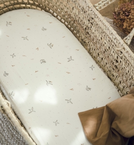 Drap housse Coton Bio pour landau L'envolée 1