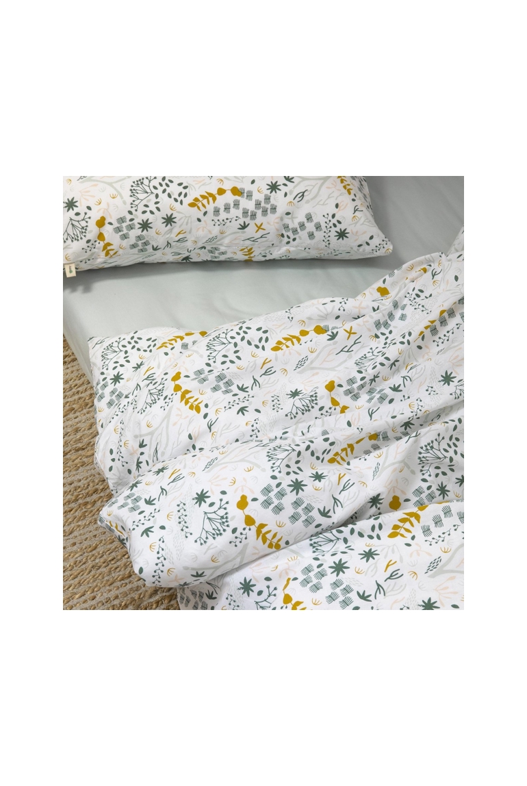 Housse de couette en Coton Bio pour lit 1 personne Yukari Douceur 1