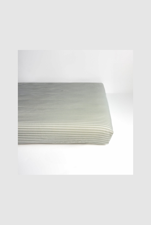 Drap housse bébé Percale de Coton Bio rayé