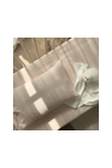 Drap housse bébé Percale de Coton Bio rayé 3