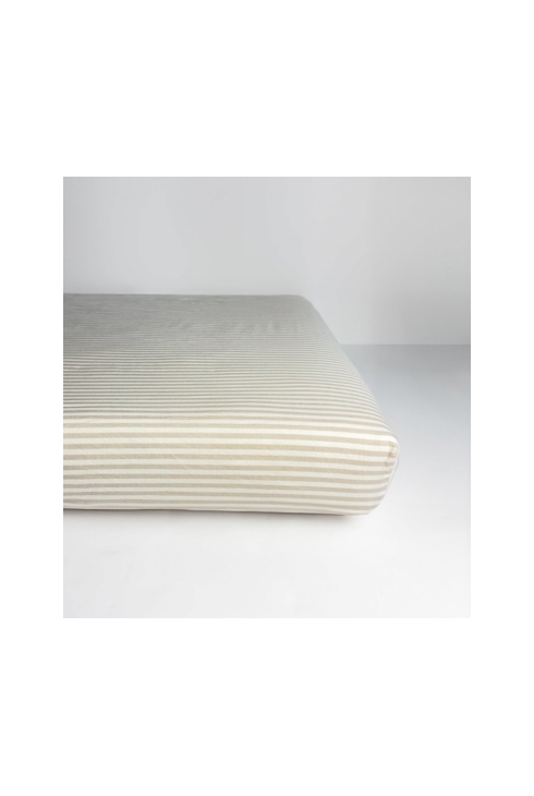 Drap housse bébé Percale de Coton Bio rayé