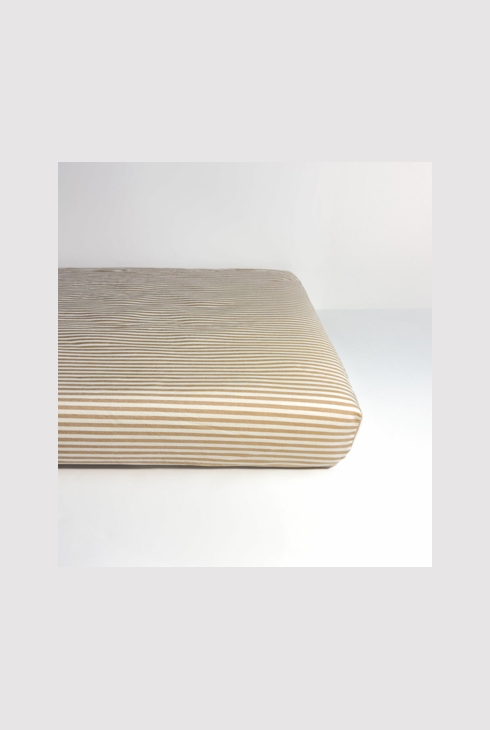Drap housse bébé Percale de Coton Bio rayé