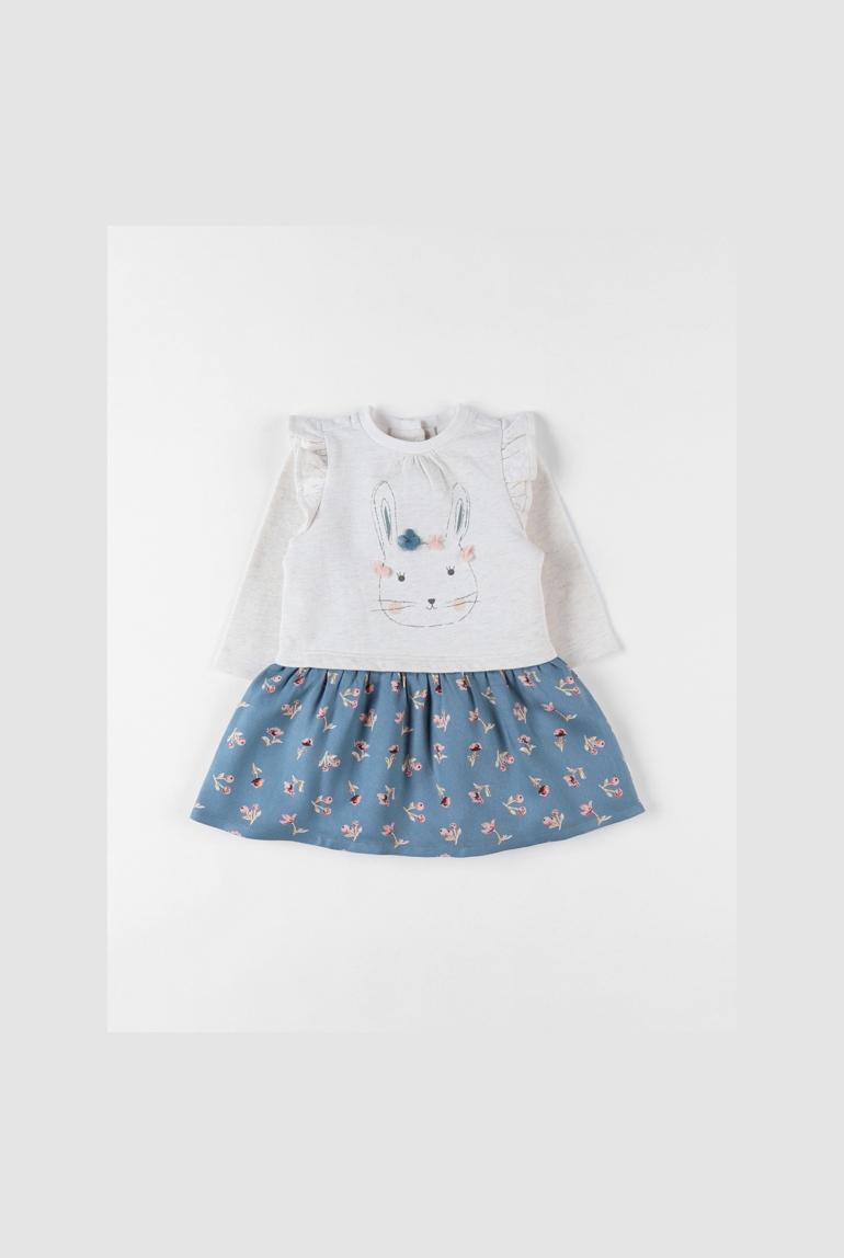 Robe Bi-matière, Lapin, Noukie's 1