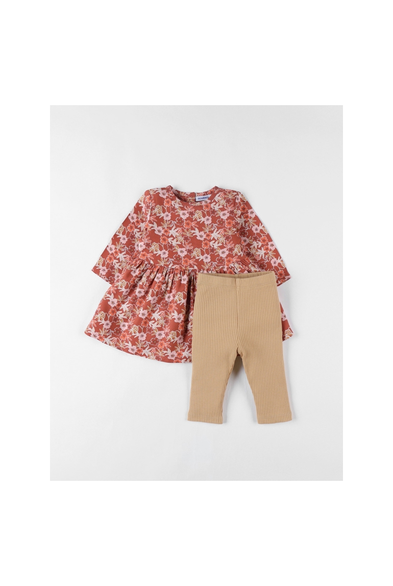 Ensemble Robe+ Legging, Jersey Côtelé, Noukie's 1