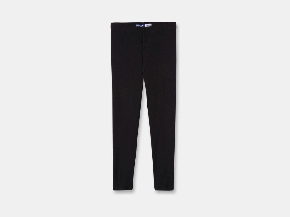 Leggings unis noir fille 2