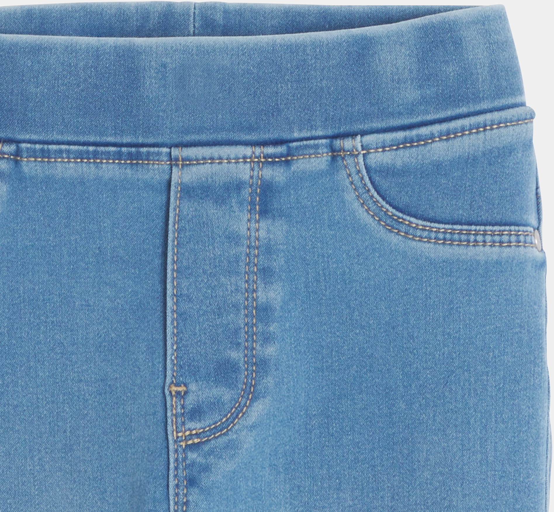 Tregging en jean hyper stretch bleu fille 2