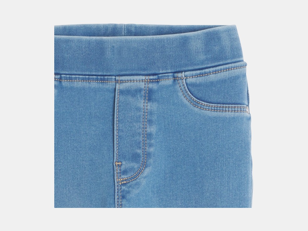 Blaue Treggings aus Hyperstretch-Jeansstoff für Mädchen 2