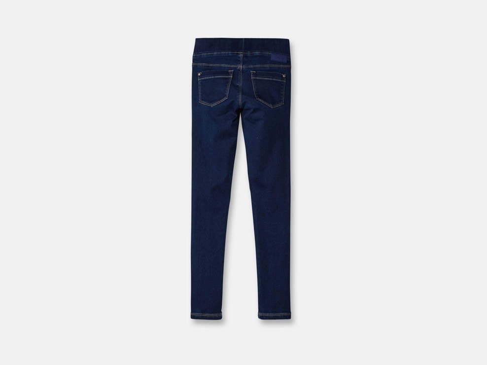 Tregging en jean hyper stretch bleu fille 2