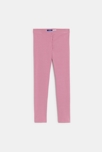 Leggings unis rose fille