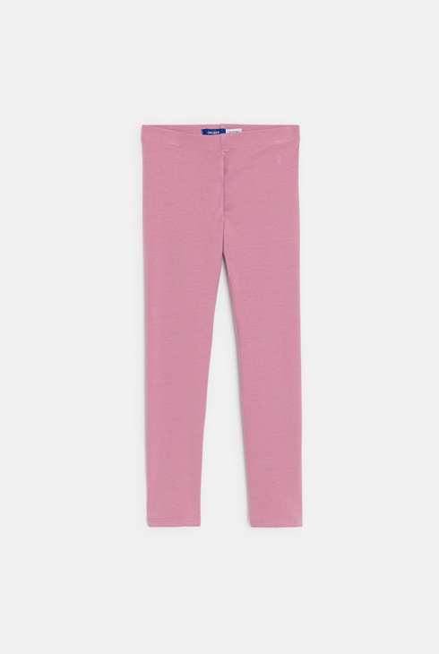 Leggings unis rose fille