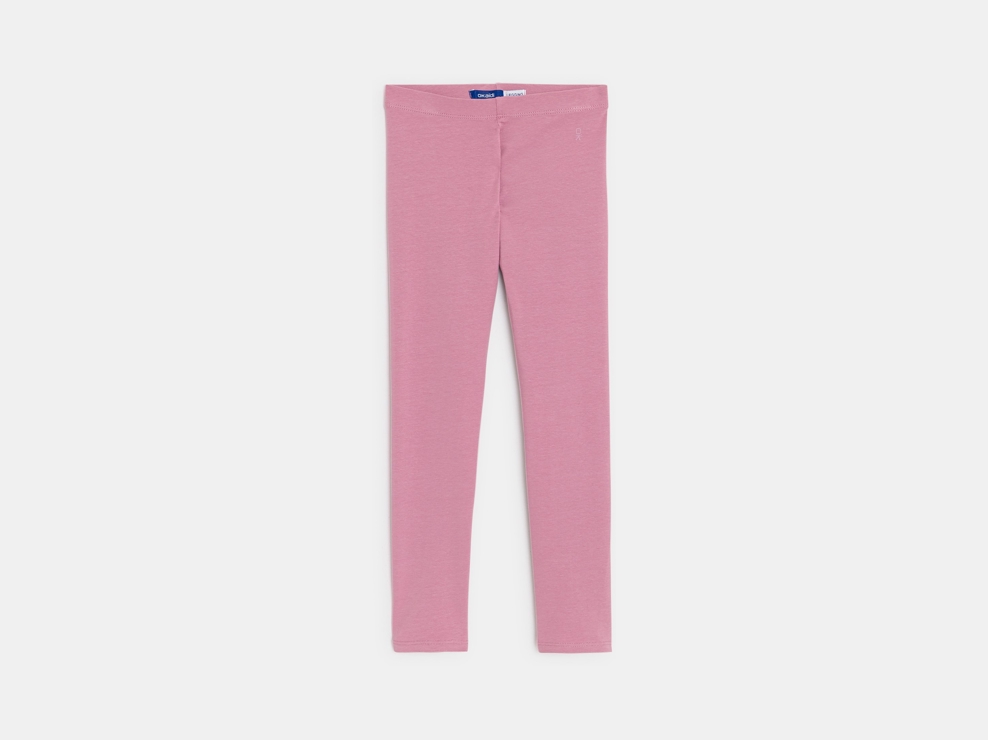 Unifarbene rosa Leggings Kleinkind Mädchen 1