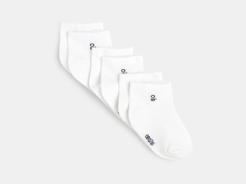 Weiße Füßlinge (3er-Pack) Baby Jungen 1