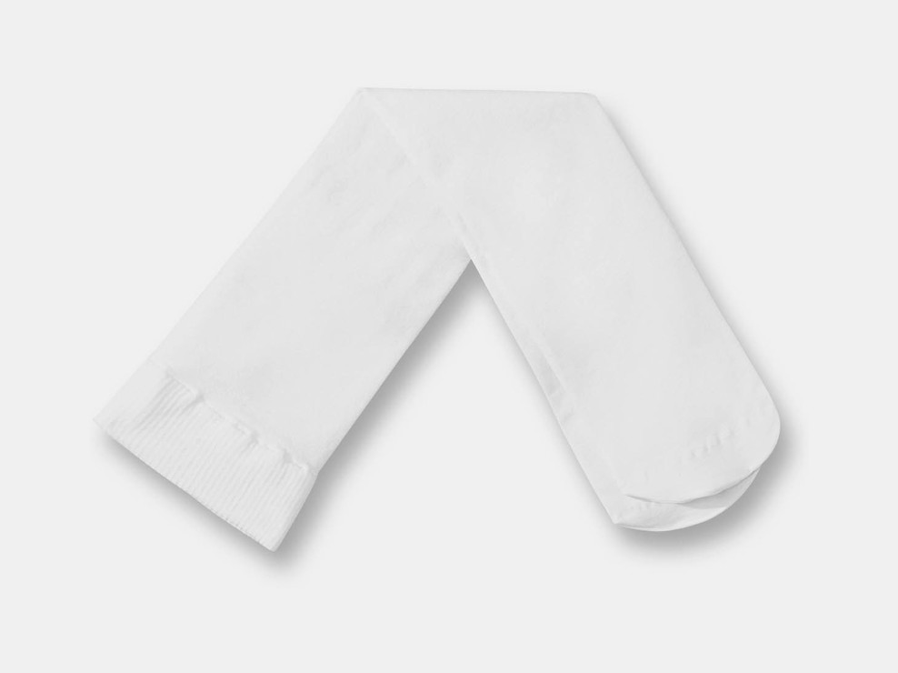 Unifarbene Strumpfhose aus Mikrofaser Weiß Baby Mädchen 1