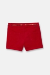 Pantalón corto de pana fina rojo niña 2