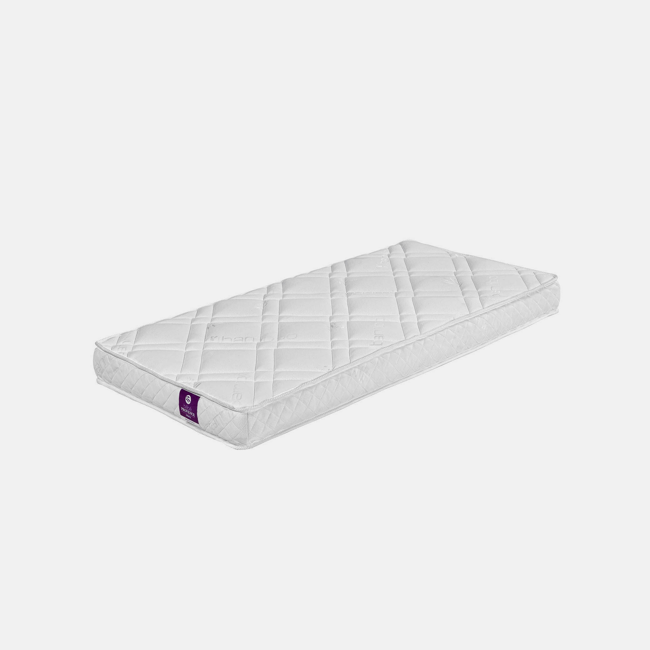 Matelas Bebe Bambou Pure Blanc Okaidi Obaibi