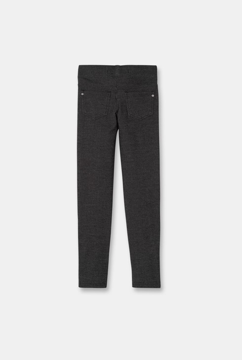 Jeggings efecto vaquero negro niña 2