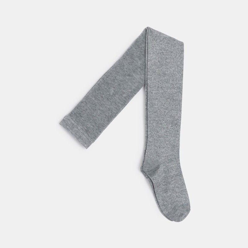 Collants chauds irisés gris fille