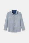 Camisa con forro azul niño 1