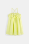 Robe à bretelles jaune fille 2