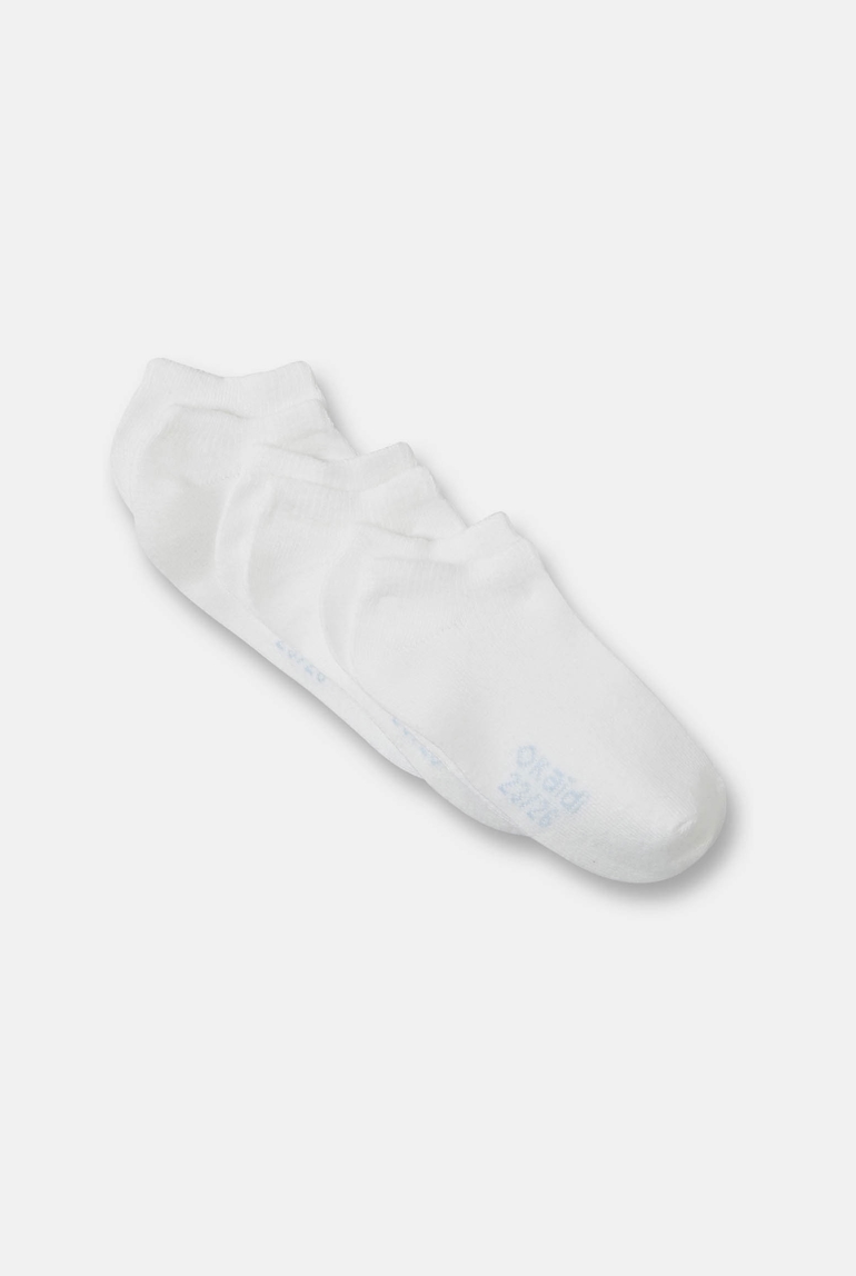 Calcetines lisos (pack de 3) blanco niño 1