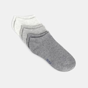 Plain-colored ankle socks (set of 3) 1