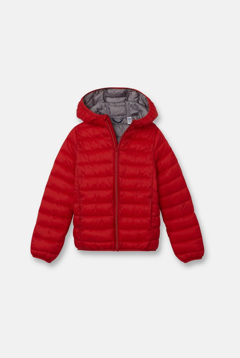 Anorak ligero con capucha rojo niño 1